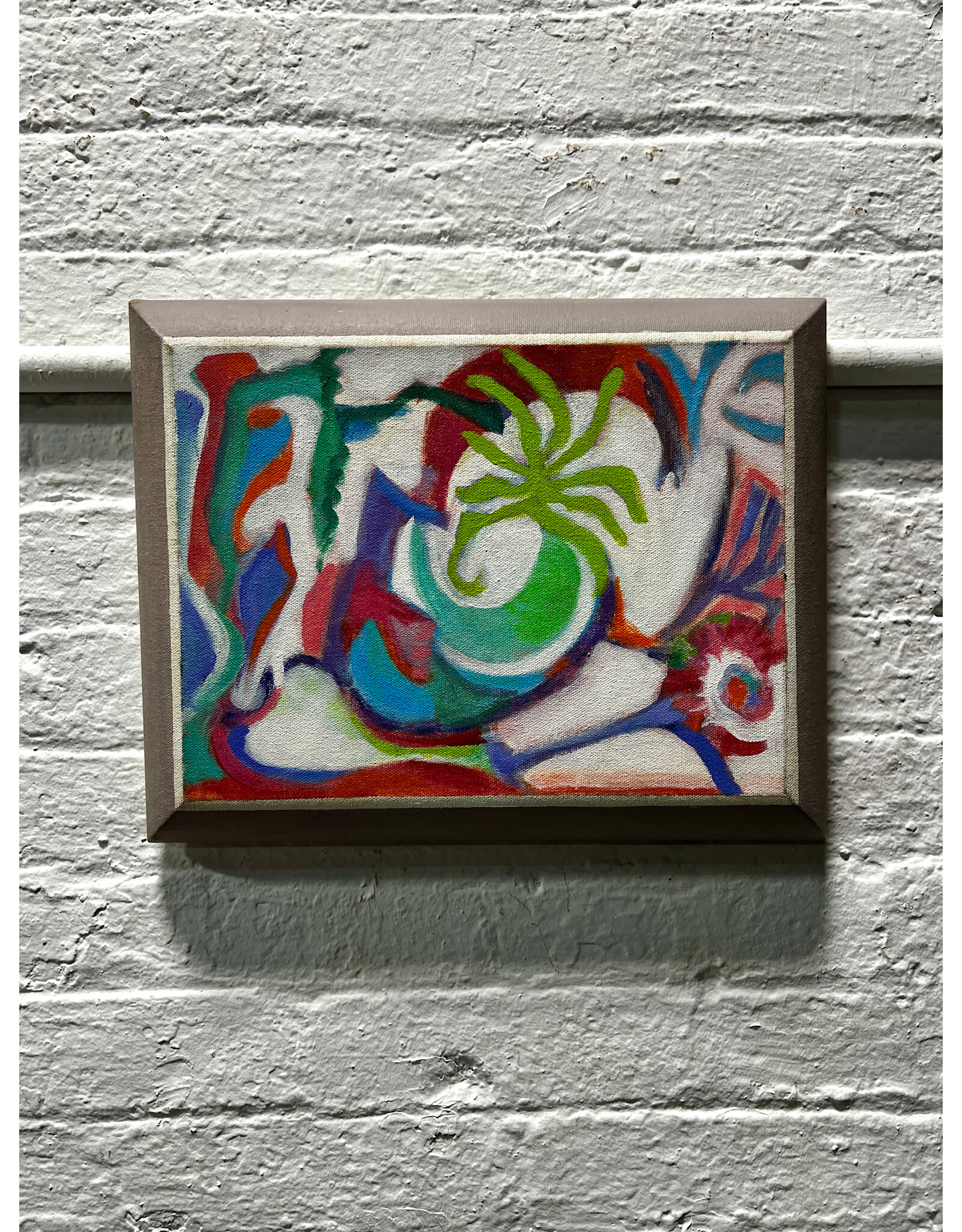 Mardi Gras, framed oil on canvas, sgnd GLORIA, May 1998