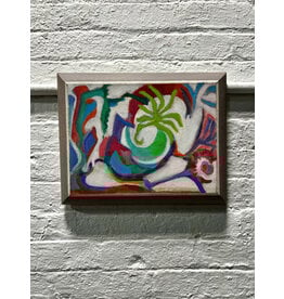 Mardi Gras, framed oil on canvas, sgnd GLORIA, May 1998