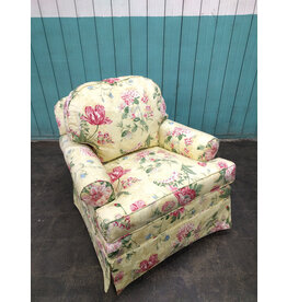 Floral Ethan Allen Lounge Chair