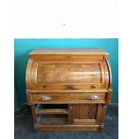 Antique Style Cylinder Roll Top Desk