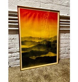 Sunset, framed serigraph by Arthur Secunda, 181/260