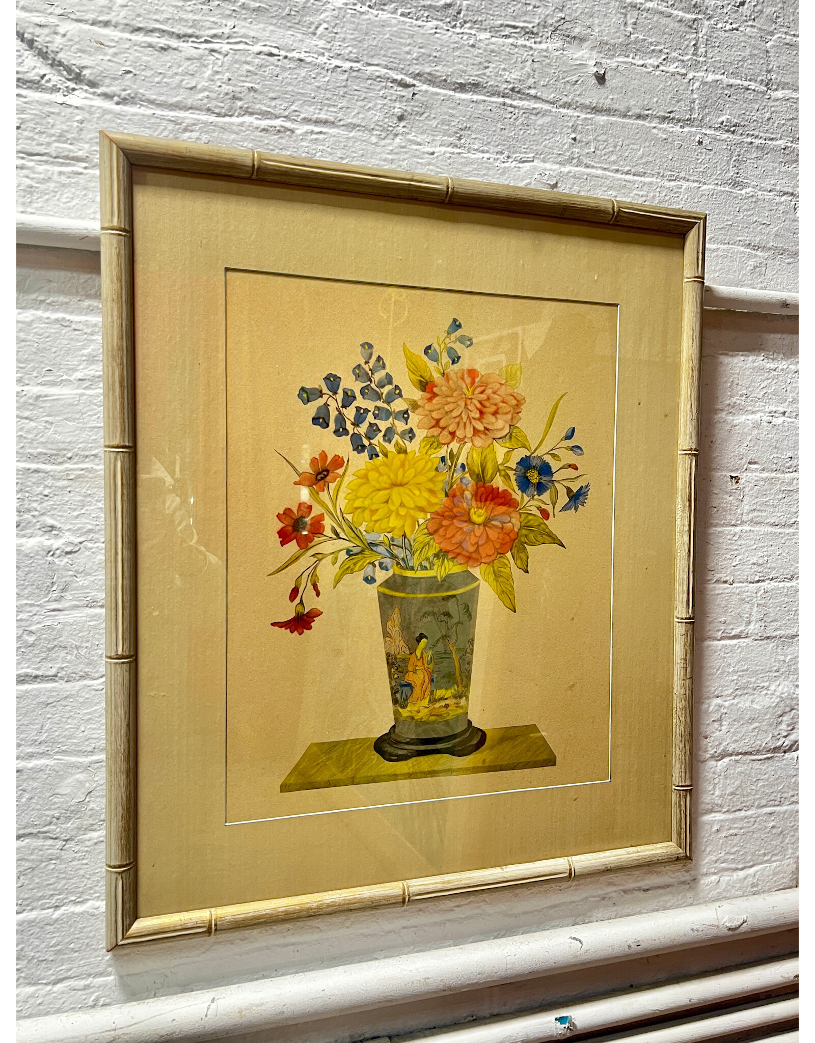 A Spray of Flowers, framed vintage print