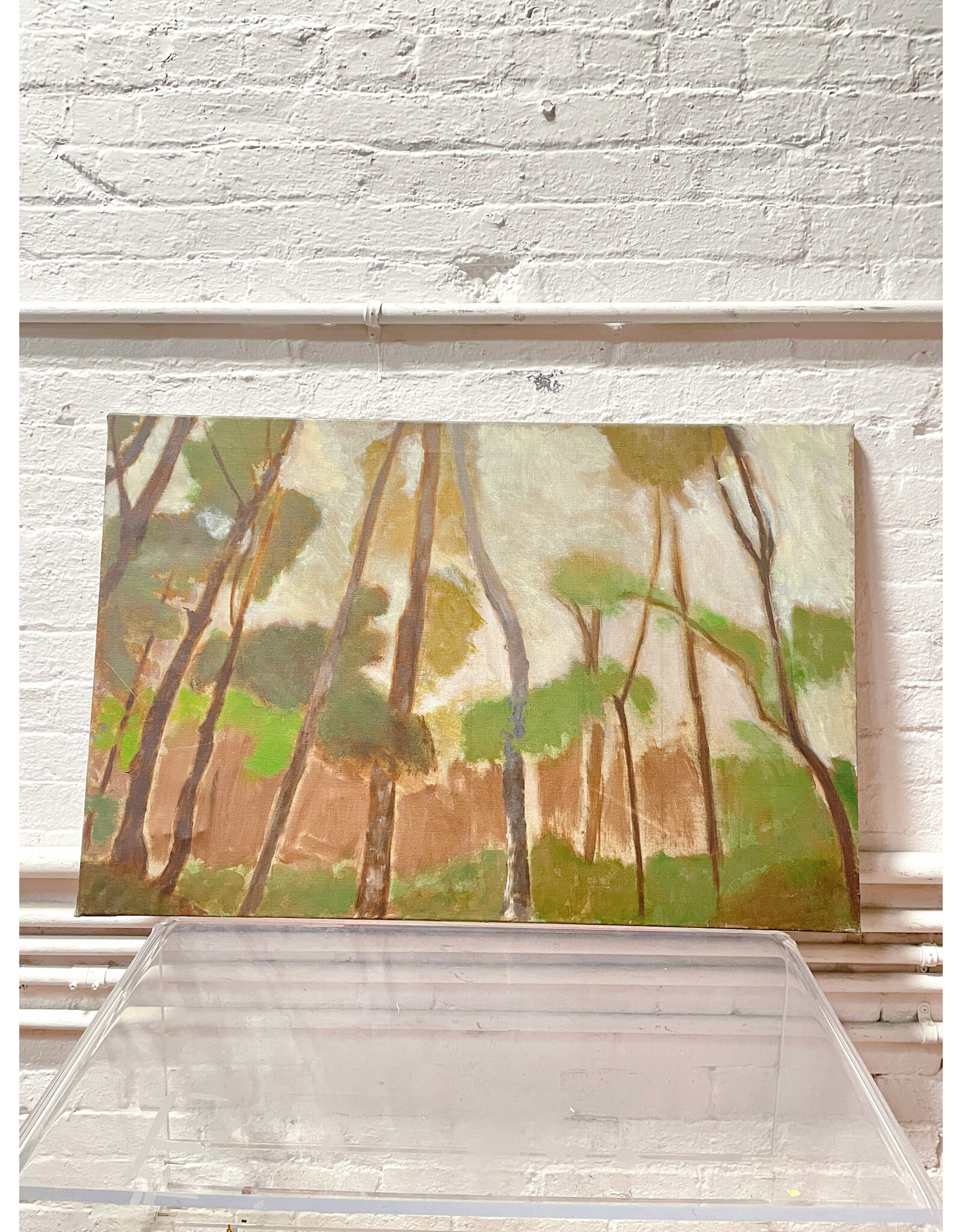 Amongst the Trees, Oil Painting on Canvas