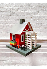 Crate and Barrel Red Bird House