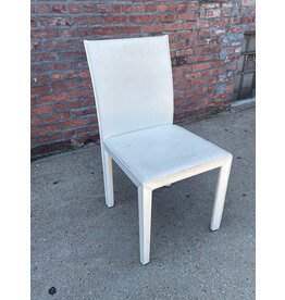 Maria Yee Inc White Pleather Dining Chair