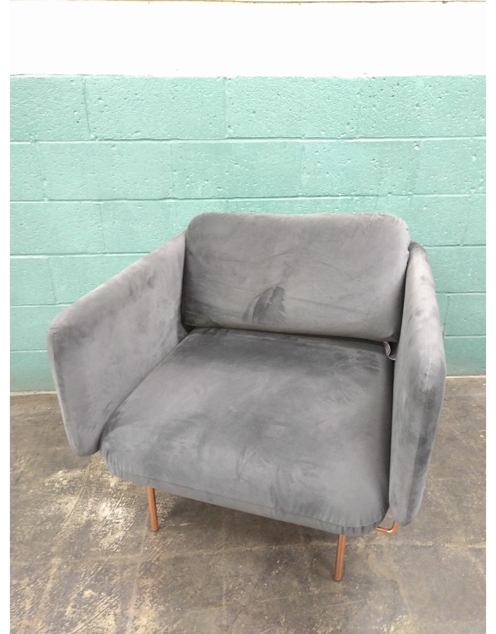 Modern Alce Dark Grey Lounge Armchair by Missana