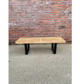 PS Natural Slat Entryway Bench