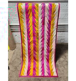 Kyle Bunting Lance Azalea/Chick/Cream Hide Runner Rug