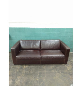 Chocolate Brown Leather Sofa