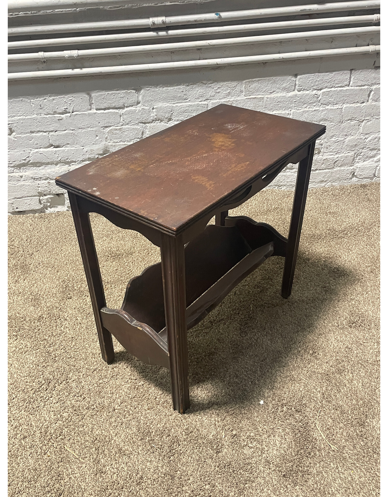 Mini Console Table with Magazine Rack on the bottom