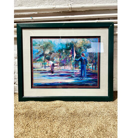 Golf by Vivian Weller, framed limited edition lithograph