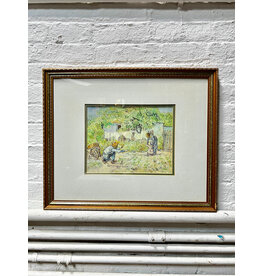 First Steps- After Millet by Vincent Van Gogh, framed print
