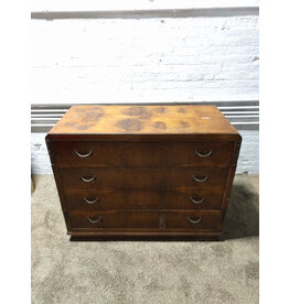 Antique Style 4-Drawer Mahogany Big Chest of Drawers