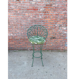 Green Wrought Iron Chair