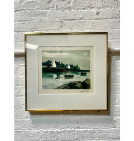 Turquoise Marsh, framed print, sgnd S. Laponte 9/50