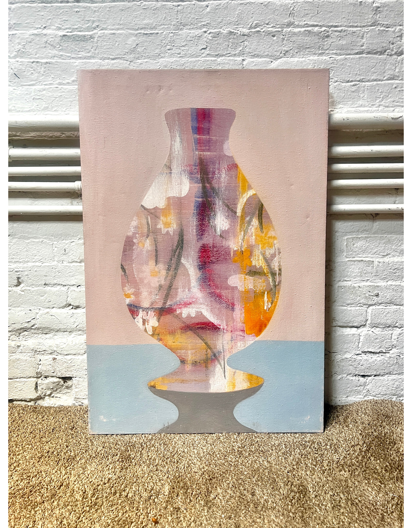 Flowers IN the Vase, oil on canvas