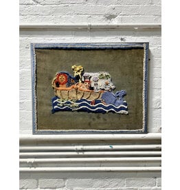 The Ark, framed handmade textile art