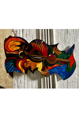 Mask, painted abstract art
