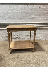 Small French Draped Oak Table