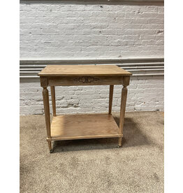 Small French Draped Oak Table