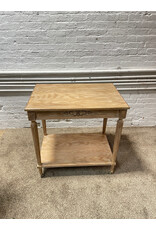 Small French Draped Oak Table