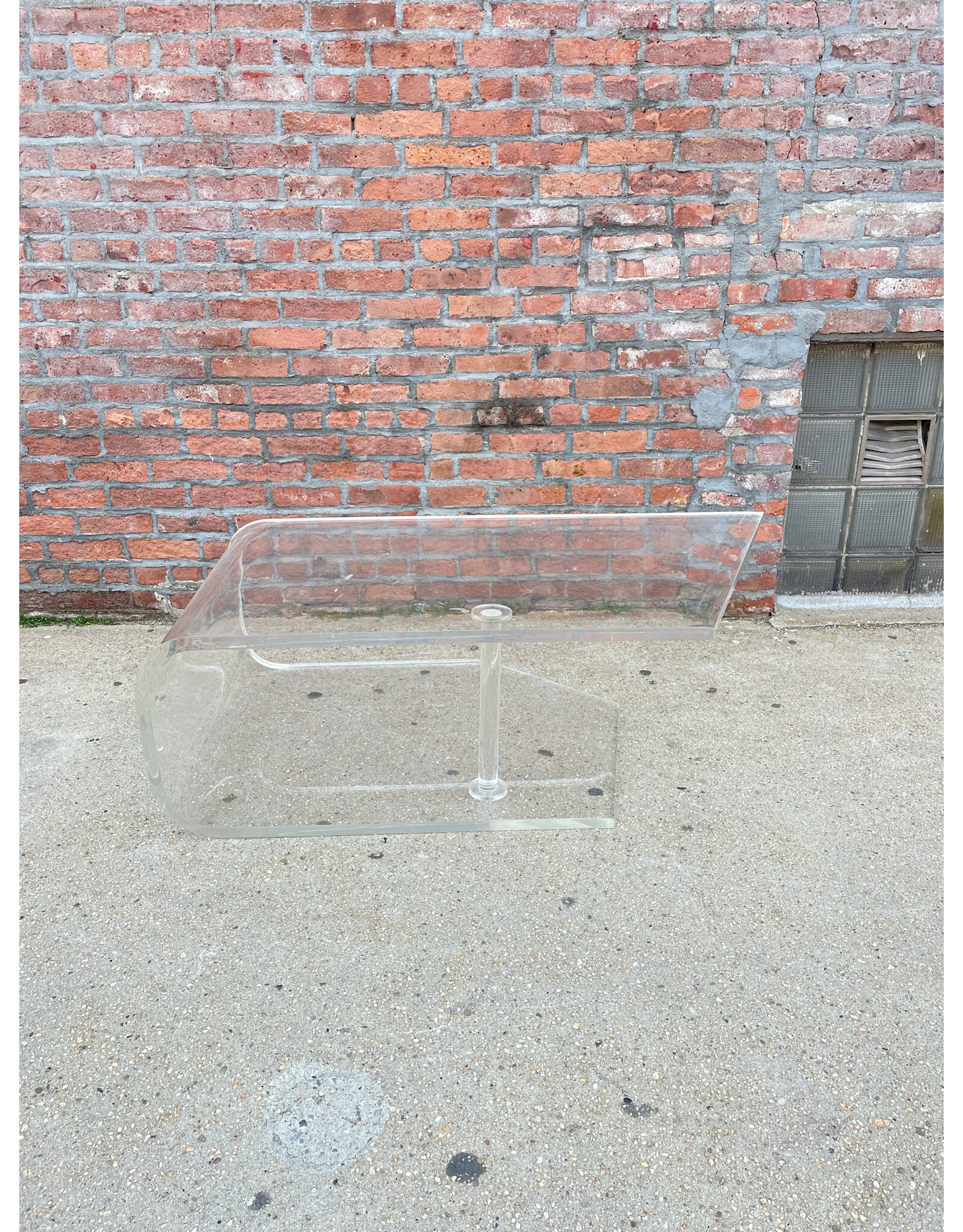 Lucite Clear Acrylic Coffee Table