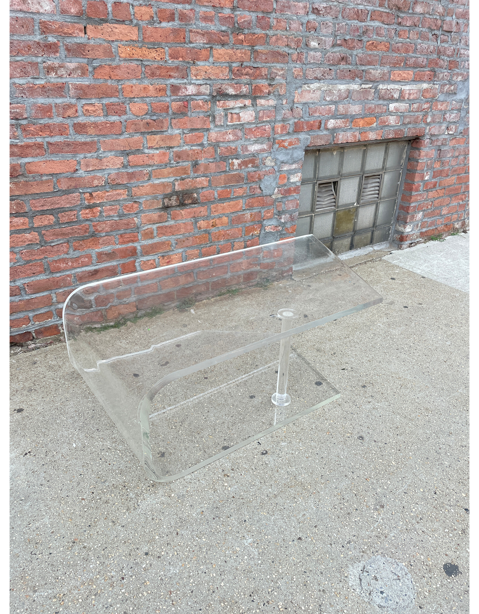 Lucite Clear Acrylic Coffee Table