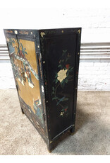 Mid-Century Chinese Cabinet Console, Double Doors/Double Drawers