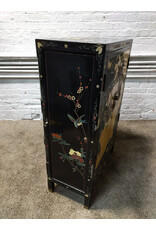Mid-Century Chinese Cabinet Console, Double Doors/Double Drawers