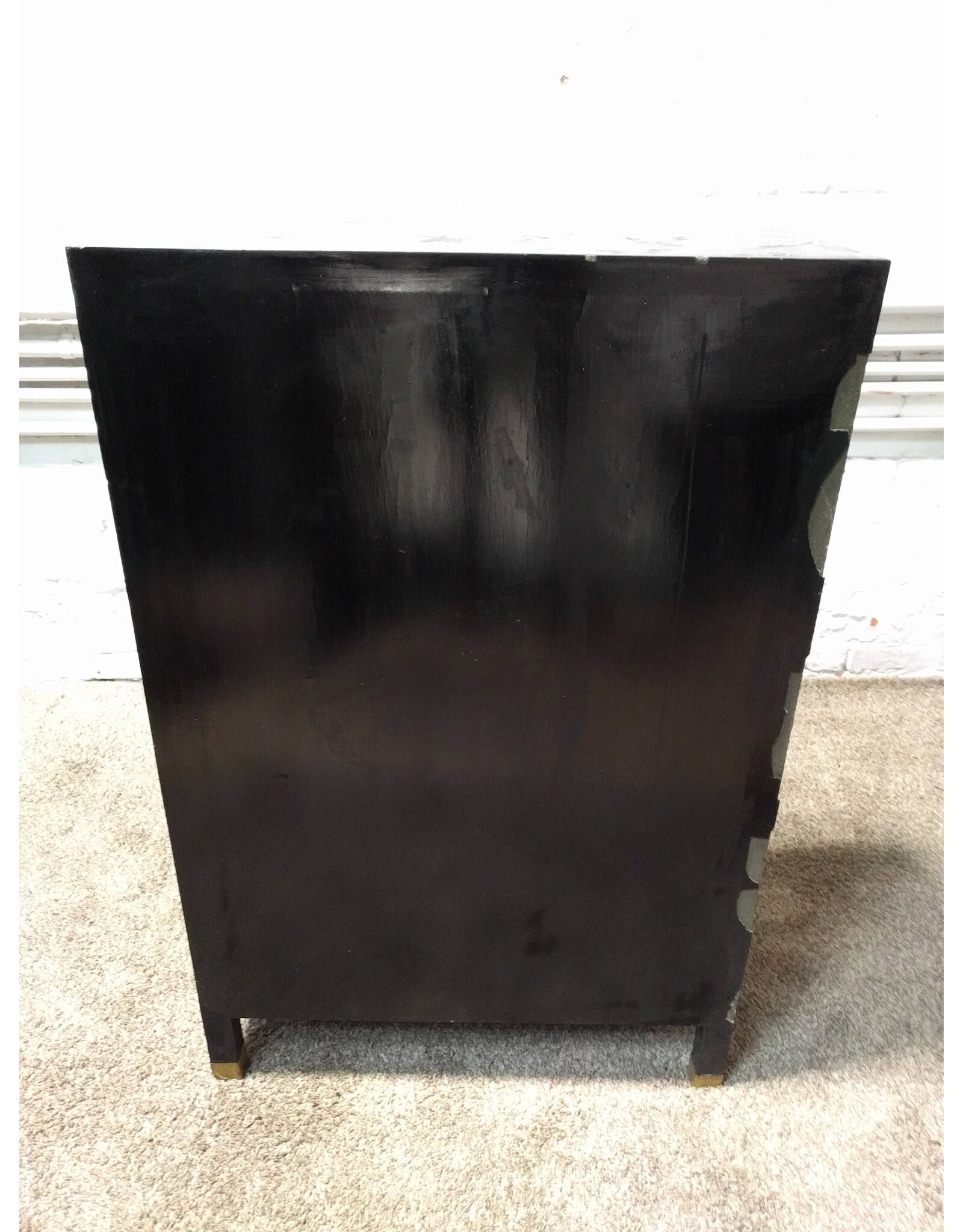 Mid-Century Chinese Cabinet Console, Double Doors/Double Drawers