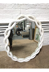 Decorative Modern Twisted Pattern Mirror in Neo Deco Style