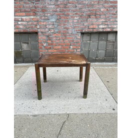 Lane Mid Century Modern End Table with Brass Legs