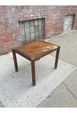 Lane Mid Century Modern End Table with Brass Legs