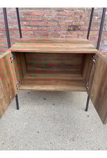 Walker Edison Ladder Book Shelf with Hidden Storage