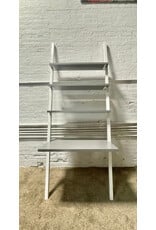 Metal Grey and White Wall Ladder Desk