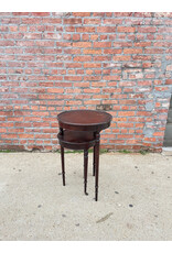Flint & Horner Co. Two Tiered Conjoined Swivel Antique Candle Stand