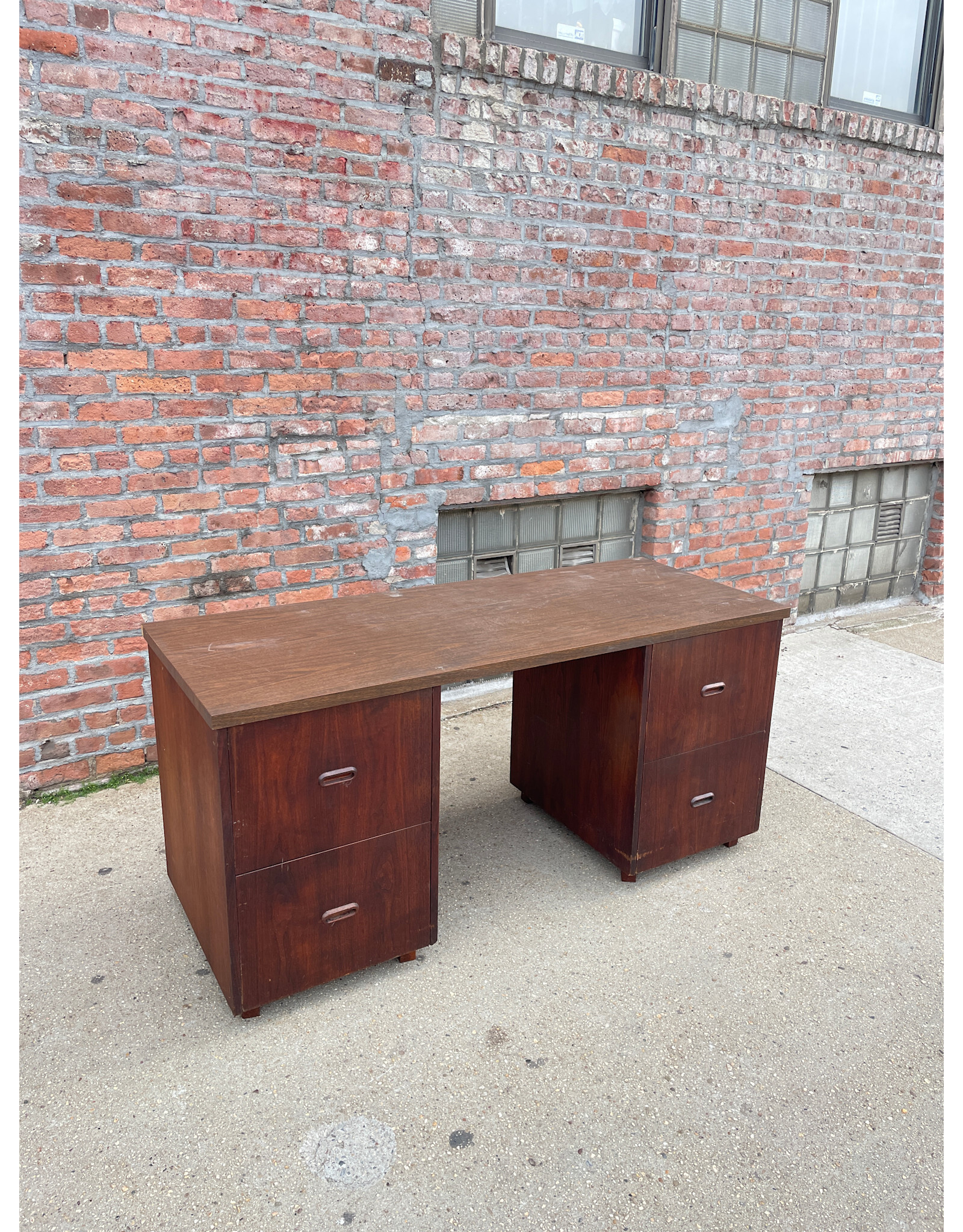 Frank Lloyd Wright Sytle Mahogany Desk