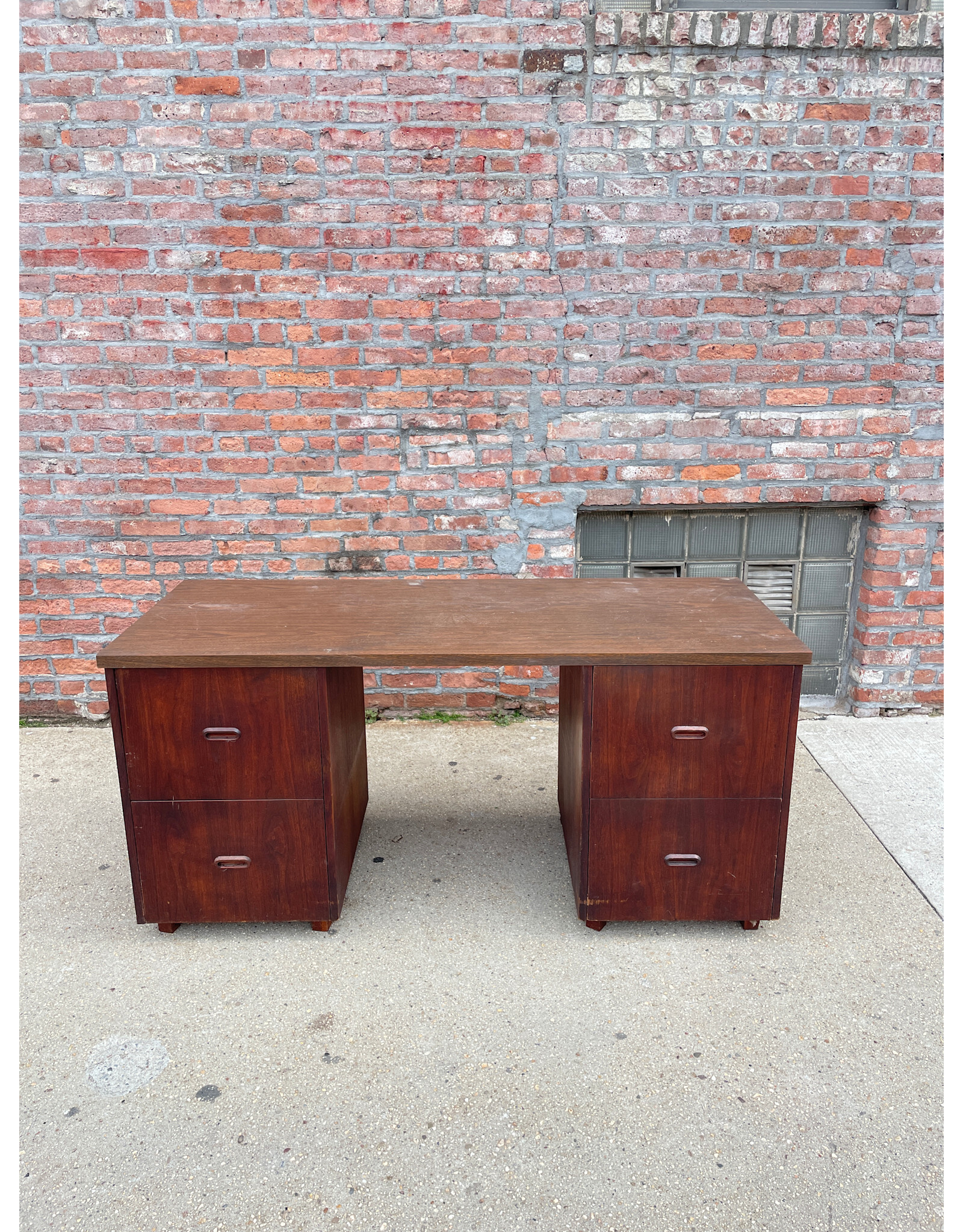 Frank Lloyd Wright Sytle Mahogany Desk