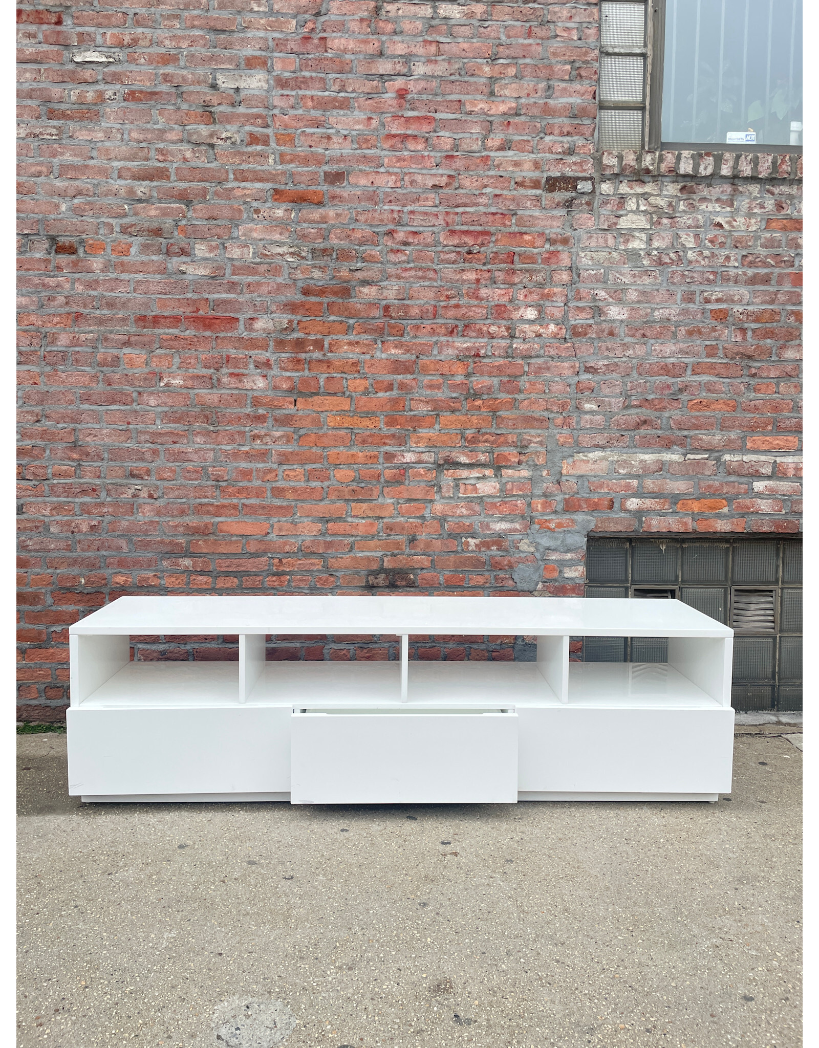 CB2 Chill 80" White Console Table