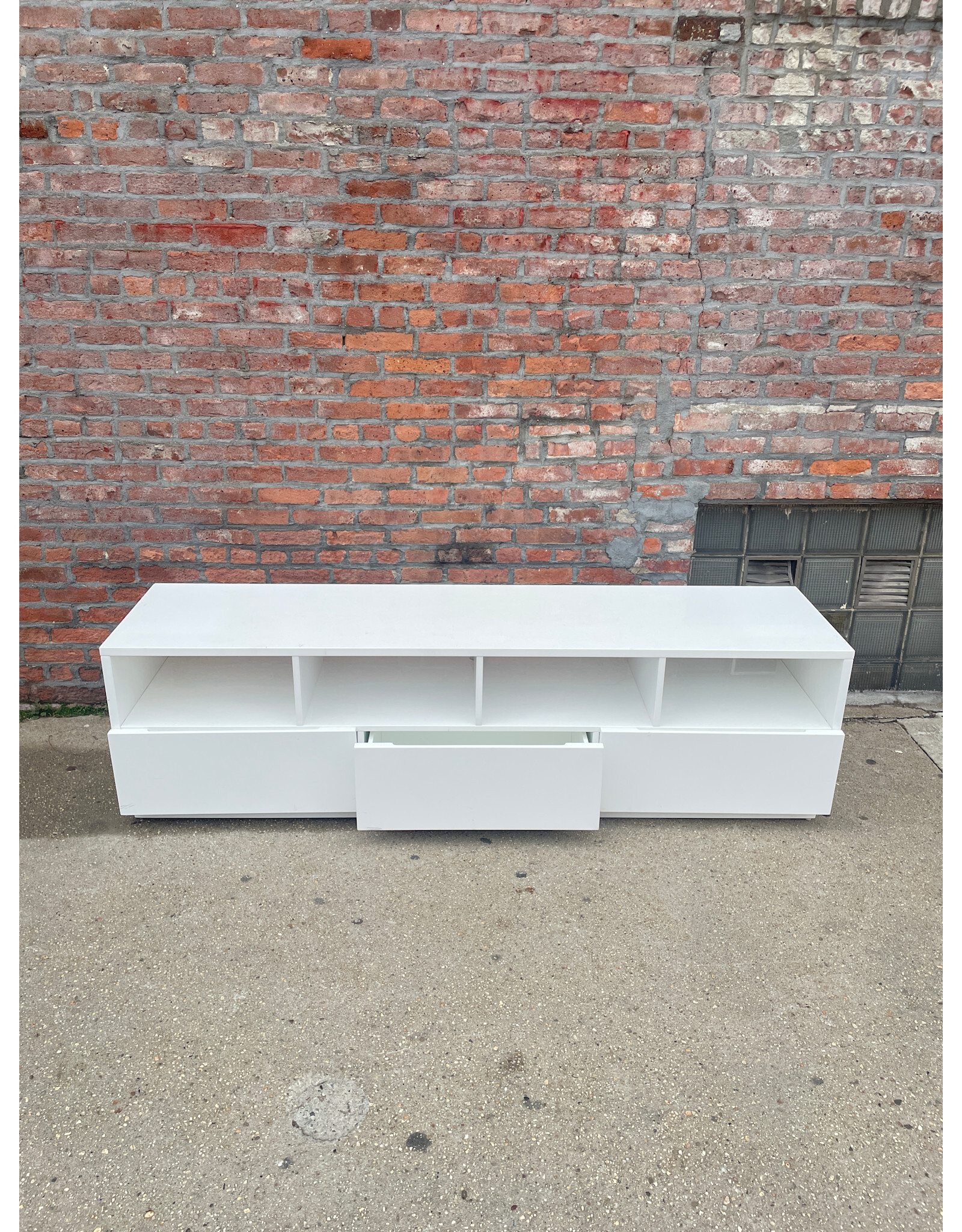 CB2 Chill 80" White Console Table