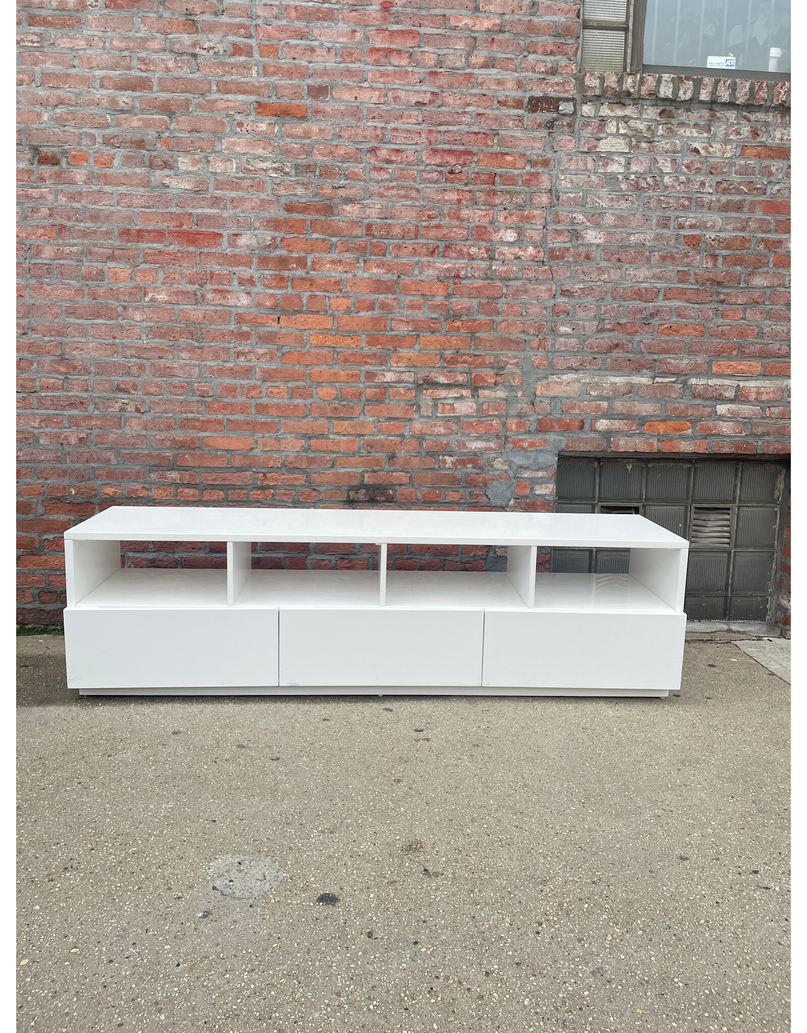 CB2 Chill 80" White Console Table