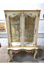 Decorative Floral Curio Cabinet