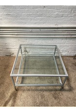 Mid Century Square Coffee Glass Table