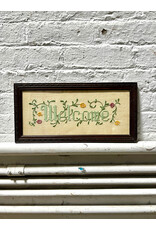 Small Embroidered Welcome Sign