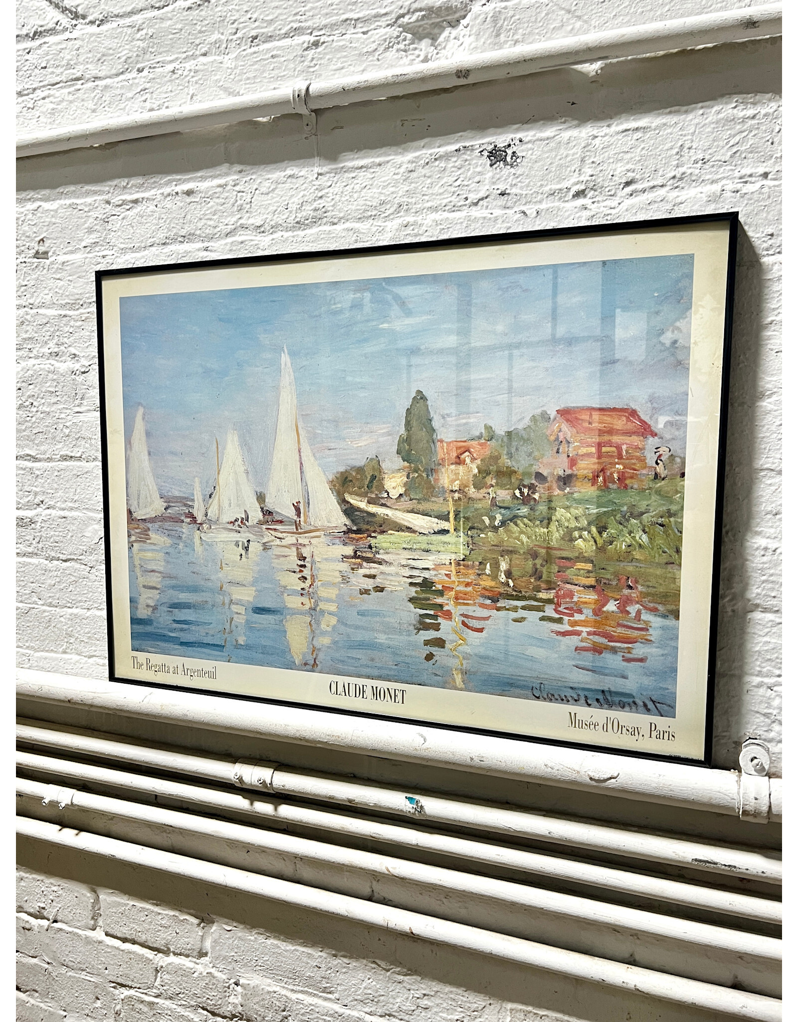 The Regatta at Argenteuil by Claude Monet, framed print