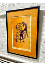 Letter S, framed serigraph, sgnd Steven Doyle