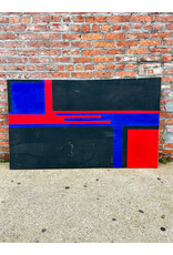 Tertiary Grids, oil on canvas