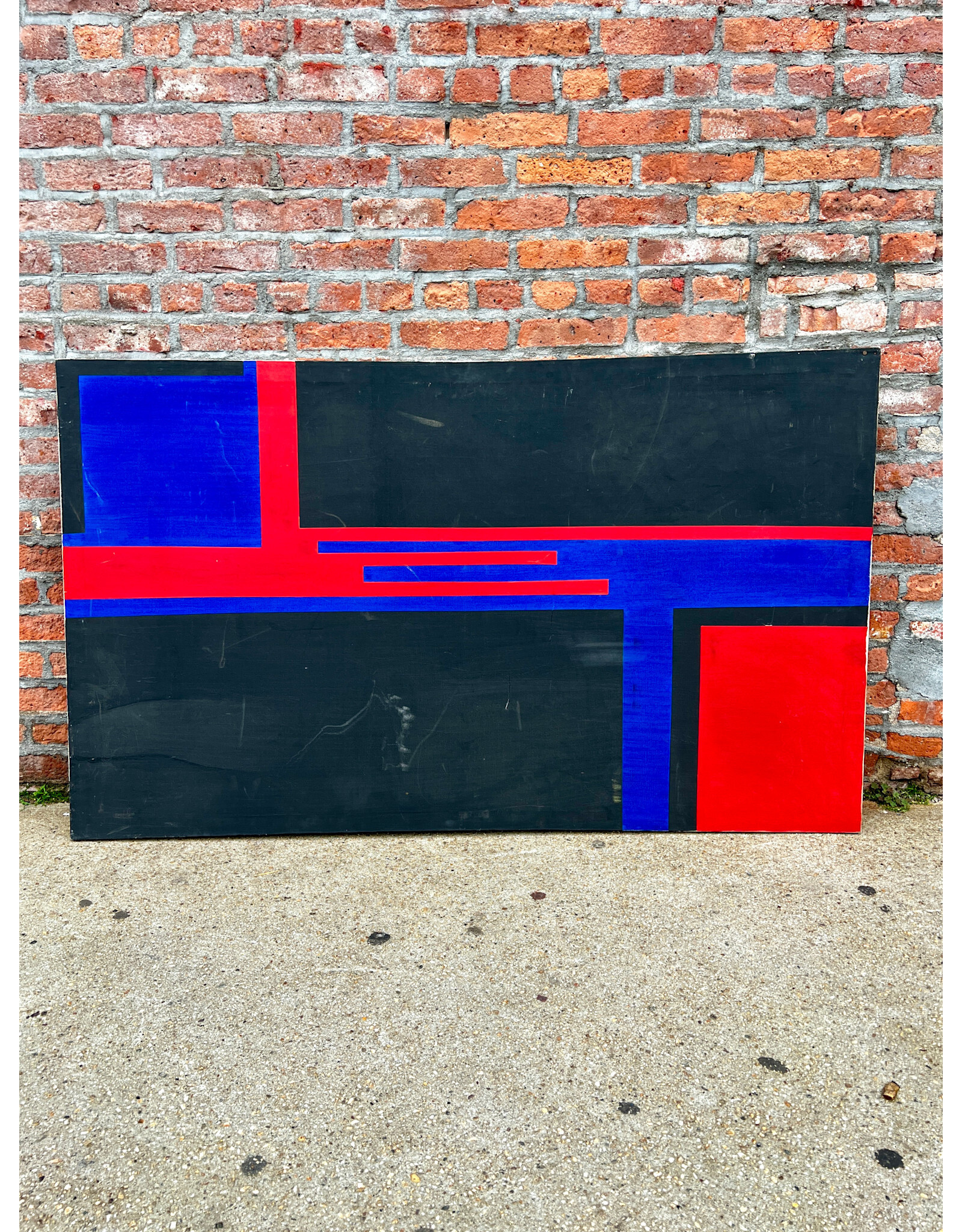 Tertiary Grids, oil on canvas