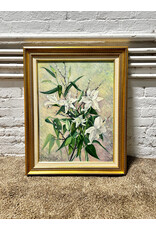 White Lillies, framed oil on canvas, sgnd F. Bayand Goodarzi