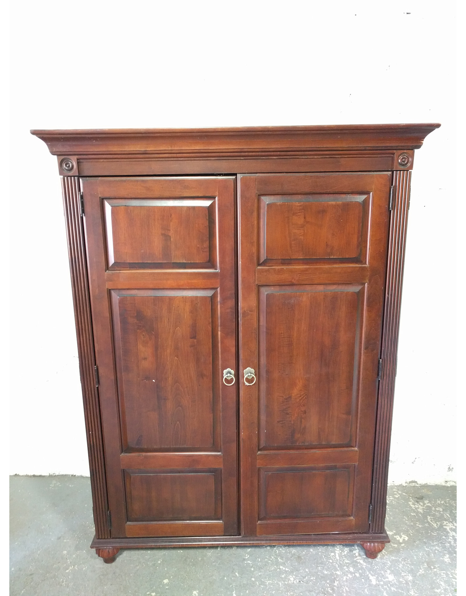 Ethan Allen British Office Armoire Computer Desk